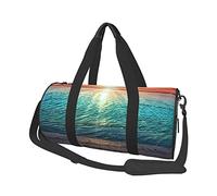 Wolves Love Under The Moon Wild Animal Bolsa de gimnasio redonda Bolsa de viaje Bolsa de deporte Bolsa de fitness Ideal para equipo de camping, viajes, almacenamiento y más amor playa - Talla única,