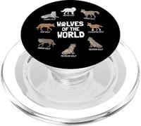 Wolves of The World I Vida Salvaje Lobos Manada De Lobos PopSockets PopGrip para MagSafe