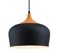 WOLWES Candelabros de metal de estilo nórdico, pantalla de luz colgante de personalidad creativa, lámparas de techo de montaje empotrado, luz colgante de una sola cabeza con boca de caracol E27, lámpa