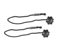 WOLWES Compatible con VW para GTI para Golf para Polo 2 Piezas Bandeja Trasera para Maletero Puerta Trasera Estante para Paquetes Cordón Cuerda Cubierta Tonneau Correa Interior Cuerda Estante Trasera