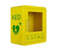 WOLWES Gabinete DEA, Gabinetes De Almacenamiento For Desfibrilador DEA, Caja De Alarma DEA Montada En La Pared Con Asa, Ventana De Vidrio Transparente Y Diseño De Esquina Redondeada, For Áreas Pública