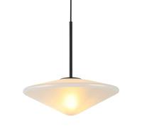 WOLWES Lámpara de araña de metal de estilo americano, pantalla de luz colgante de vidrio con personalidad creativa, fuente de luz E27, lámpara colgante única, lámparas de techo de montaje empotrado, l