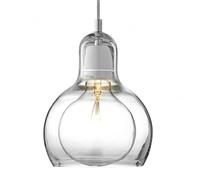 WOLWES Lámpara de araña de una Sola Cabeza con Tornillo E27, Pantalla de lámpara Colgante de Vidrio con Personalidad Creativa, lámpara Colgante de Estilo Industrial nórdico, Accesorios de iluminación