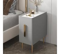 WOLWES Mesa de Noche Dormitorio de 25~40 cm de Ancho Mesillas de Noche Pequeñas Mesitas de Noche Estrechas con Cajones (Color : Light Gray, Size : 25x40x50cm)