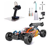 WOLWES Nitro Gas Power RC Vehículo 72CC Camión RC de Petróleo, Hobby Toys RC Buggy, 70KM/H Motor de Gasolina Rápido Coche de Carreras Rc Car 4WD Camión Todoterreno de Dos Velocidades Regalo de Juguete