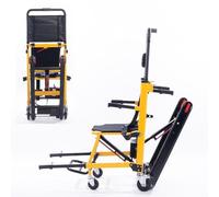WOLWES Sillas De Ruedas Eléctricas para Subir Escaleras,Elevadores Eléctricos para Escaleras,Sube Escaleras Eléctrico sobre Orugas,Silla De Ruedas Eléctrica Plegable,Salvaescaleras Yellow