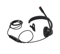 Womamaxsc Auricular monaural RJ9, Auricular de comunicación empresarial monaural con micrófono con cancelación de Ruido, Control de Volumen y Ajuste de la Secuencia de línea en 6 velocidades