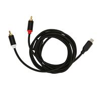 Womamaxsc Cable de tipo C a 2 macho, adaptador de sonido estéreo HiFi con conectores chapados en oro y chip DAC para teléfono, tableta, portátil, radio de coche, altavoz y de (1 metro)