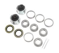 Womamaxsc Kit de rodamientos para el buje de la Rueda del Remolque, Modelo 2, combinación de rodamiento y Anillo L44643 y L44610 con Sellos de Grasa 12192TB, Tapas Antipolvo y pasadores de