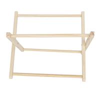 Womamaxsc Macrame Magazine Rack Small Bohemian Woven Storage Basket, Magazine Rack with Wooden Frame, Handcrafted Book Holder for Living Room Sofa, Decorative Organizer for Books Newspapers