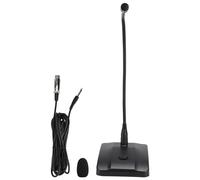 Womamaxsc Micrófono de Escritorio con Brazo Flexible y conexión por Cable, de Condensador y directividad en Forma de corazón, con Base ponderada, Cuello metálico Flexible y Cable XLR a 6,35