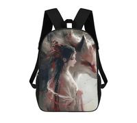 Woman And Fox 17inch Mochila Escolar Impresa En 3D Para Niños, Mochila Escolar Informal De Moda, Mochilas De Viaje Para Niños Y Estudiantes.