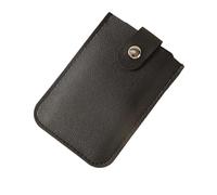 Woman Business Card Purse Case for Bank Cards Slim Coin Wallet with Pullout PU Leather Portable Multi Bags Holders(Black)