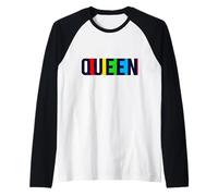 Woman Girls Black Queen Magic Graphic Tees Black Queen Magic Camiseta Manga Raglan