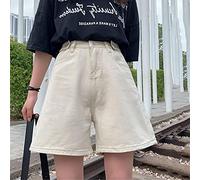 Woman Jeans Shorts Clothes High Waisted Summer Streetwear Baggy Wide Leg Vintage Fashion The New Black Harajuku Pants