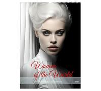 Woman of the World (Wandkalender 2026 DIN A2 hoch), CALVENDO Monatskalender: KI-generierte stilvolle Portraits von Frauen aus aller Welt