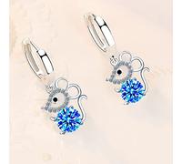 Woman Zircon Crystal Long Tassel Hollow Retro Hook High-End Earrings
