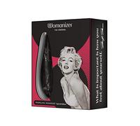 Womanizer Marilyn Monroe Juguete Pleasure Air, Vibrador de succión de clítoris, Estimulador de clítoris, Resistente al agua, Recargable - Black Marble