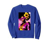 Woman'S Girls Black Queen Magic, Abstract Black Girl Magic Sudadera, Unisex para Adultos, Azul Real, XL