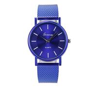 Woman's Life - Reloj de cuarzo de gama alta para mujer, cristal distinguido, azul, para mujer, aprobado por ferrocarriles, para hombre, I, talla única