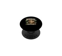 Wombat Warrior Vintage Australia Camisa Australiana PopSockets PopGrip Adhesivo