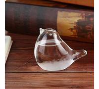 Womdee Previsión meteorológica Tarro de tormenta en forma de pájaro - Estaciones meteorológicas creativas, cristal meteorológico decorativo, regalo científico para Navidad