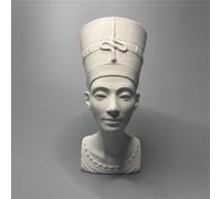 Womeet Estatua de la reina Nefertiti Busto Nefertiti Cabeza Colección Figura Yeso Figura Mitología Escultura para Sala de Estar Decoración de Estante del Hogar,Decoración Moderna del Hogar Boceto