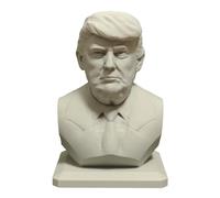 Womeet Figura de Donald Trump con busto de Trump, escultura de Trump, modelo de impresión 3D del presidente Donald Trump, figuras de Trump, decoración de escritorio, regalo político, 10 cm, hace que