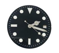 WOMELF Esfera de Reloj Luminosa Azul de 29 mm + manecillas Luminosas Verdes Juego de Accesorios de Repuesto for Esfera de Reloj Compatible con Movimiento 8215/8200/821A/2813 (Color : Nero)