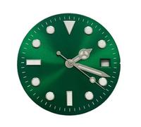 WOMELF Esfera de Reloj Luminosa Azul de 29 mm + manecillas Luminosas Verdes Juego de Accesorios de Repuesto for Esfera de Reloj Compatible con Movimiento 8215/8200/821A/2813 (Color : Green)