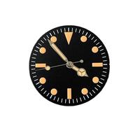 WOMELF Esfera de Reloj Retro de 28,5mm + manecillas de Reloj, Esfera modificada, esferas Luminosas Verdes for Reloj de Hombre, Compatible con Movimiento NH35/ NH36 (Color : A2)