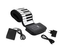 WOMELF Piano Enrollable Estándar De 88 Teclas Piano Electrónico Portátil Enrollado A Mano con Pantalla LED Piano Electrónico para Principiantes