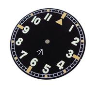 WOMELF Reloj clásico de Estilo Aviador de 29mm con Esfera y manecillas, números arábigos compatibles con Movimiento automático NH35 NH36 (Color : Only dial D, Size : For NH35 NH36)