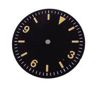 WOMELF Reloj clásico de Estilo Aviador de 29mm con Esfera y manecillas, números arábigos compatibles con Movimiento automático NH35 NH36 (Color : Only dial H, Size : For NH35 NH36)