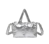 Women Bag Trendy Quilted Shoulder Large Capacity Handbag Puffer Crossbody Top Handle Ladies Stylish Purse Women Shoulder Top Handle Puffer Crossbody Quilted Handbag Purse