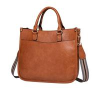 Women Bags,Casual Fashion Outdoor Trendy Bag,Mother Portable Large Capacity,Rolling Craft Tote(Brown)