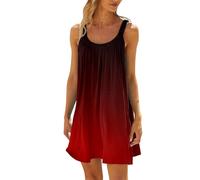 Women Beach Dress Solid Color Sleeveless Backless Camisole Mini Summer Party(Mint Green,L)