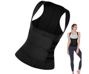 Women Body Shaper, Fitness Waist Vest, Slimming Compression Tank, Breathable Workout Top, Girls Leisure Wear, Running Shopping Outfit, 15x10cm Compact Frame, for Daily Gym Travel Home Outdoor Use