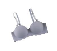 Women Bra Solid Color Multicolor Breathable Push Up Adjustable Strap Underwear, Orange, A(Blue,B)