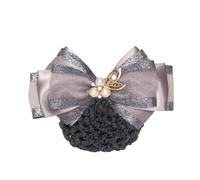 Women Bun Net Female Flight Attendant Hair Bow Hair Net