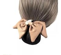 Women Bun Net Female Flight Attendant Hair Plate Head Flower Hair Clip Net