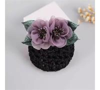 Women Bun Net Female Flight Attendant Hair Plate Nurse Bow Hair Clip Net