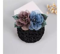 Women Bun Net Female Flight Attendant Hair Plate Nurse Bow Hair Clip Net
