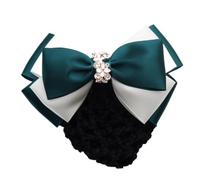 Women Bun Net Ladies With Diamond Bow Hair Net