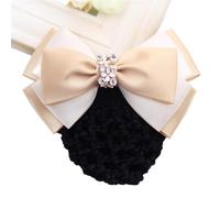 Women Bun Net Ladies With Diamond Bow Hair Net