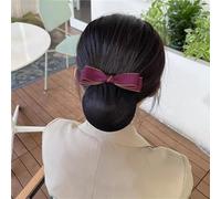 Women Bun Net Women's Simple Bow Fine Mesh