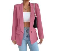 Women Business Casual Suit Open Front Lapel Collar Jackets Long Sleeve Work Suit Coat Work Casual Sleeve Suit Front Open Women's Long Coat Lapel Business for Women Collar