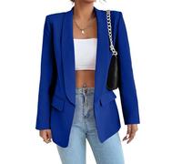 Women Business Casual Suit Open Front Lapel Collar Jackets Long Sleeve Work Suit Coat Work Casual Sleeve Suit Front Open Women's Long Coat Lapel Business for Women Collar