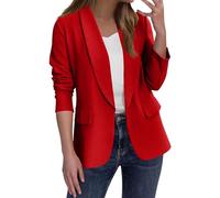 Women Business Casual Suit Open Front Lapel Collar Jackets Long Sleeve Work Suit Coat Work Casual Sleeve Suit Front Open Women's Long Coat Lapel Business for Women Collar