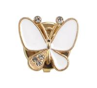 Women Button Covers - Fancy Butterfly Crafting Accessories | 2cm Rhinestone Button Covers With Alloy Material, Elegant Crafting Accessories With Fashion Design For Dress, Tuxedo, Blouses